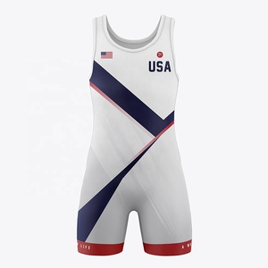 ชุดนักมวยปล้ำ OEM 2026 สีแดง ขาว ทอง พิมพ์ลายแบบ Sublimation ทรงเข้ารูป ชุดวันพีซ สำหรับผู้ชาย ชุดศิลปะการต่อสู้ แห้งเร็ว สำหรับผู้ใหญ่ - Product Image 4
