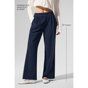 <span class=keywords><strong>Pantaloni</strong></span> Yoga a Gamba Larga Traspiranti per <span class=keywords><strong>Donna</strong></span>, Vita Alta, <span class=keywords><strong>Blu</strong></span> <span class=keywords><strong>Navy</strong></span>, <span class=keywords><strong>Pantaloni</strong></span> Comodi e Fluidi, Asciugatura Rapida, <span class=keywords><strong>Pantaloni</strong></span> Sportivi per Signore - Product Image 3