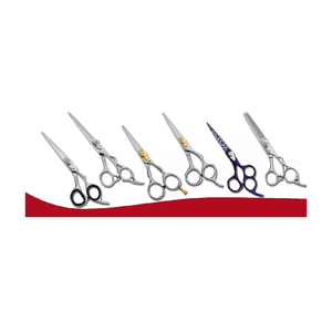 Ciseaux de coiffure professionnels en acier inoxydable, lame tranchante, manche moyen, pour droitiers, finition arc-en-ciel, ciseaux de salon - Product Image 4