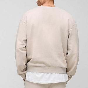 T-shirt en coton à manches longues imprimé, col rond, pour homme et femme, effet délavé, coupe oversize, sweat-shirt personnalisé à col ras du cou - Product Image 2