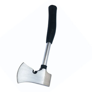 Hache de Bâtisseur Industrielle en Acier Inoxydable, Tête à Pointe Plate, Manche en Alliage d'Aluminium, Longueur Totale 400mm - Product Image 5