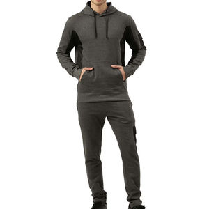 Ensemble de survêtement homme de haute qualité, pantalon de survêtement évasé épais, veste décontractée avec poches et pantalon de jogging - Product Image 1