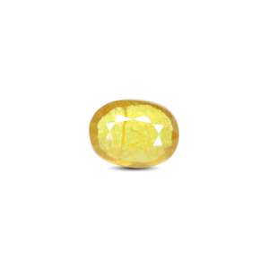 พลอยแซฟไฟร์สีเหลืองทรงรีขนาด 6.5 กะรัต สำหรับเครื่องประดับชั้นดี - Product Image 1