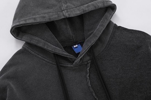 Sudadera con Capucha de Algodón de la Mejor Calidad 2026, Fabricada por OEM, con Lavado Ácido y Color Personalizado para Mujer, Sudadera Elegante para el Invierno - Product Image 5