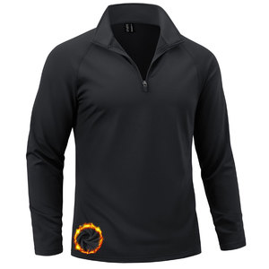 Sudadera personalizada para hombre con media cremallera, tejido de algodón y forro polar, suministro directo de fábrica, MOQ bajo, talla personalizada, envío a todo el mundo, servicio OEM - Product Image 5