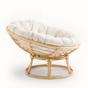 Rattan bowl chair papasan round swivel egg sofa high quality handmade cane moon saucer chairs - Product Image 1