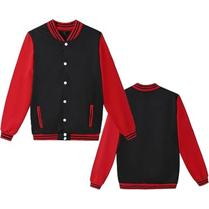 Varsity Jacket College Baseball Letterman Varsity Jacket for <b>Men</b> Embroidery Logos Breathable Jacket - Product Image 5