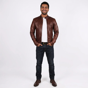 Wholesale Fashion <b>Men</b> <b>Leather</b> <b>Jacket</b> Fashion <b>Men</b> <b>Leather</b> <b>Jacket</b> High Quality <b>Leather</b> <b>jacket</b> for <b>men</b> - Product Image 6