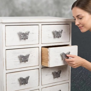 Poignée de meuble en fonte en forme de papillon, design moderne, réglable et durable, pour tiroir, commode, armoire - Product Image 3