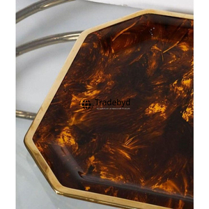 Bandeja de Servir Moderna Hecha a Mano con Diseño de Cuerno, Decorativa y Móvil, de Primera Calidad, para el Hogar, por Tradebyd - Product Image 5