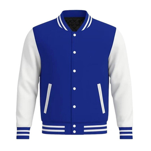 OEM Customized LOGO Stand Collar Letter Pattern Street Style Embroidery Casual Varsity Jacket with <b>Extra</b> <b>Large</b> Size for Men - Product Image 1