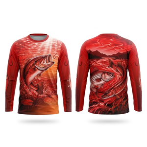 Camiseta de Pesca Personalizada, Sublimada, Manga Larga, Protección UV, Secado Rápido, Transpirable, para Deportes al Aire Libre - Product Image 3
