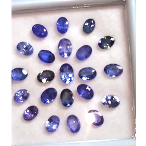 159 piezas de Tanzanita Azul Natural, 4x3, 5x4, 6x4, 7x5, 8x6 mm, Ovalada, 3-6 mm, Facetada Redonda, 56 Quilates, Lote de Gemas de Buena Calidad, Corte US$72.8 cada una - Product Image 3