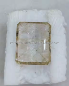 พลอยควอตซ์เจียระไนพลอยสังเคราะห์สีทองธรรมชาติอัญมณีสำเร็จรูปสำหรับทำเครื่องประดับอัญมณีน้ำหนักเบา - Product Image 2