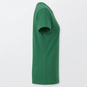 Wholesales Custom Women's Summer Solid Eco-Friendly Slim Fit <b>Round</b> Neck Short-Sleeved Breathable Knitted Hip Hop Workout T-Shirt - Product Image 4