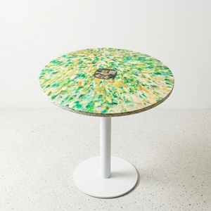 Recycled Plastic Dining Table Modern Design Waterproof Durable Eco-Friendly Stackable Outdoor Living Room Hotel Restaurant Use - Product Image 2