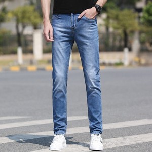 Custom Logo Genuine Leather Men's Casual <b>Jeans</b> Pants with <b>Button</b> <b>Fly</b> Closure Breathable Fabric High Quality - Product Image 1