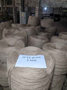 Cuerda de Yute 100% Natural, Ecológica, Duradera, Biodegradable, de 5MM, 3/4 de Cabo, Trenzada, de Grado Industrial, Empalmable, Multiusos - Product Image 5