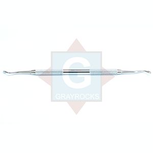 GRAYROCKS Dental Hollenback Amalgam Plugger Condenser Manual Knurled Grip Silver Instrumento Quirúrgico Clase I - Product Image 1