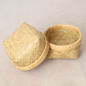 Caja bento de bambú a precio económico de un productor vietnamita, cajas de almacenamiento de fibra natural hechas a mano. - Product Image 3