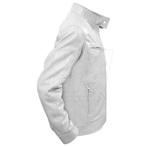 High Quality Best Price Men Leather <b>Biker</b> <b>Jackets</b> 2026 Unique Design Solid Color Men Leather <b>Biker</b> <b>Jacket</b> - Product Image 3