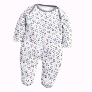ชุดรอมเปอร์เด็กทารกผ้าฝ้ายเนื้อนุ่มระบายอากาศดี ดีไซน์หรูหรา  ผู้ผลิตเสื้อผ้าแฟชั่นสำหรับเด็กทารก จัดจำหน่ายสำหรับแบรนด์เสื้อผ้าเด็กพรีเมียม - Product Image 1