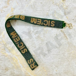 CRYSTAL CRAFT Correa de cuentas bordadas para bolso, cinturón de longitud personalizada para novias y universitarias - Product Image 4