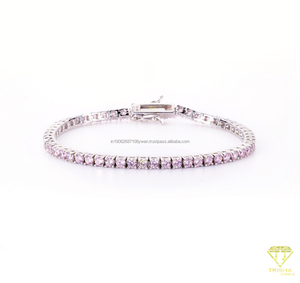 Hip Hop 925 Sterling Silver Square Tennis Bracelet Étanche Moissanite Diamant Haute Qualité Bijoux pour Unisexe pour les Fêtes - Product Image 4