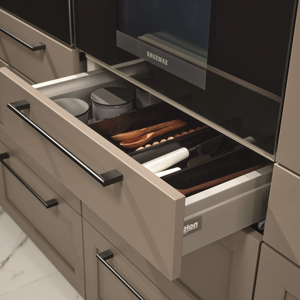 Gabinetes de Cocina Modulares Modernos Personalizados JY Project, de MDF y Madera Contrachapada, con Despensa de Lujo, Mueble de Pared con Fregadero, Grifo e Isla - Product Image 4