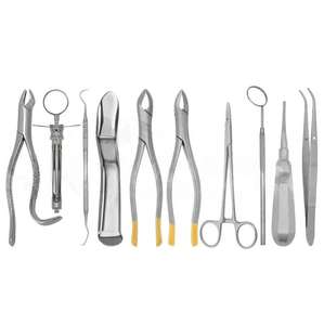 Juego de Instrumentos de Cirugía Oral, Juego de Herramientas Dentales de Cirugía Oral de 10 Piezas, Sonda para Limpieza de Dientes, Espejo Bucal de Dentavex - Product Image 5