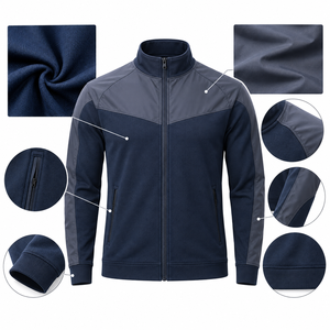 Chaqueta Deportiva con Cierre para Entrenamiento, Chaqueta Deportiva Ligera de Poliéster Transpirable, Proveedor de Ropa Deportiva con Logotipo Personalizado - Product Image 5
