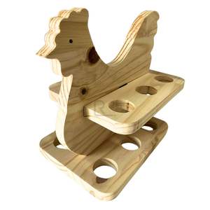 Support à œufs décoratif en bois pour comptoir, rehaussant la beauté de la cuisine avec le charme naturel du bois - Product Image 2