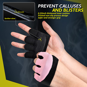Gants de musculation personnalisés à bas prix pour la gym, le fitness, la musculation, l'entraînement de force, avec paume rembourrée et support de poignet - Product Image 6