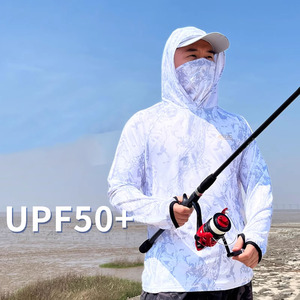 Camisetas de Pesca con Capucha de Poliéster UPF 50, Ligeras, Transpirables, Impermeables, de Secado Rápido, Tallas Grandes, Personalizadas al por Mayor - Product Image 2
