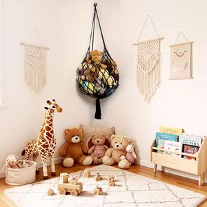 Elegante Hamaca de Macramé Estilo Boho, Organizador de Esquina de Cuerda de Algodón para Decoración del Hogar y Dormitorio - Product Image 1