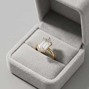 แหวนเพชรทรงหกเหลี่ยม 2.00 กะรัต สไตล์โซลิแทร์ ดีไซน์ทันสมัย ทองคำแท้ 14K ของขวัญสุดหรูสำหรับเพื่อนหรือคนรัก - Product Image 4