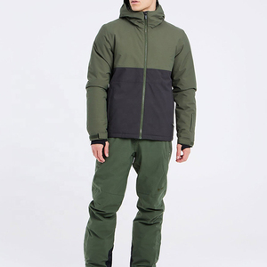 Custom Breathable Windproof Coated Quilted Eco-Friendly Ski & Snowboarding <b>Jacket</b> Wholesale Waterproof for Men - Product Image 1