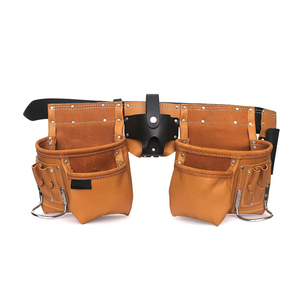 Latest Model Good Quality <b>Leather</b> <b>Tool</b> Bag for <b>Working</b> Professional Factory Made Customize <b>Tool</b> Belt - Product Image 1