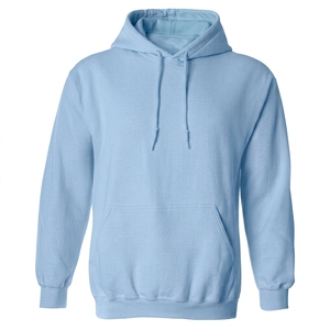 Hoodie unisexe en coton épais noir vierge personnalisé, directement de l'usine, chaud et doublé polaire, style streetwear décontracté - Product Image 5