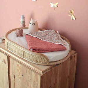 Cambiador de bebé portátil de ratán sostenible, mesas para cambiar pañales para accesorios de habitación infantil - Product Image 4