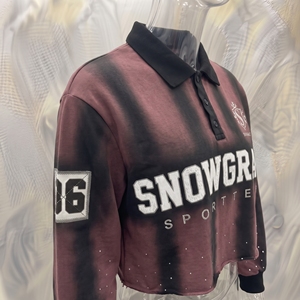 เสื้อเชิ้ตสปอร์ต Snowgrace แขนยาว ลายตาราง ผ้าเจอร์ซีย์ ปกคอปก ทรงปกติ ปักโลโก้ สำหรับผู้ใหญ่ทุกเพศ ทุกฤดู - Product Image 5