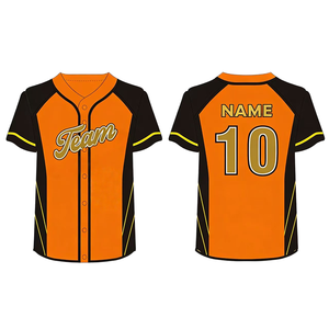 Maillot de football américain, de soccer ou de baseball personnalisé, vierge, en polyester, à manches courtes, pour sublimation, séchage rapide, uniforme sportif d'équipe - Product Image 3