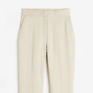Pantalon évasé vintage pour femme de haute qualité et élégant, grande taille, 100 % coton, taille élastique, respirant, séchage rapide - Product Image 2