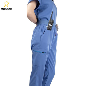 <b>Scrubs</b> for Women <b>Set</b>, V-Neck <b>Scrub</b> Top & Jogger Pants Medical Uniform with 9 Pockets, Yoga Waistband - Product Image 4