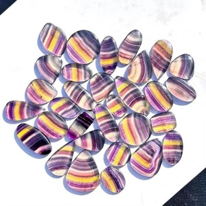 Lot de cabochons en fluorite 100 % naturelle faits à la main, qualité supérieure, pierres précieuses polies en vrac, vente en gros - Product Image 6