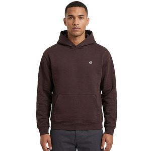 Solid Color Cotton Fleece Hoodies for <b>Men</b> Regular Fit <b>Pullover</b> Streetwear Custom Logo Thick Fabric Low MOQ Bulk Manufacturing - Product Image 1