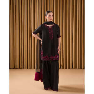 Ensemble haut et pantalon palazzo pour femmes, tenue de soirée élégante avec dupatta - Product Image 1