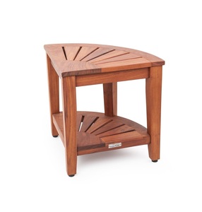 Banco de ducha de madera de teca hecho en Indonesia, muebles de madera maciza - Product Image 1