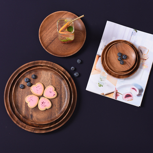 Premium Handmade Wooden Serving Tray Decorative <b>Rustic</b> Breakfast Tray for Bed <b>Coffee</b> <b>Table</b> Kitchen Dining Room - Product Image 4