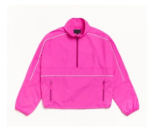 <b>Men</b> Lightweight Pullover Windbreaker <b>Jacket</b> With Piping Custom Half Zip Wholesale Waterproof Sports <b>Jacket</b> - Product Image 1